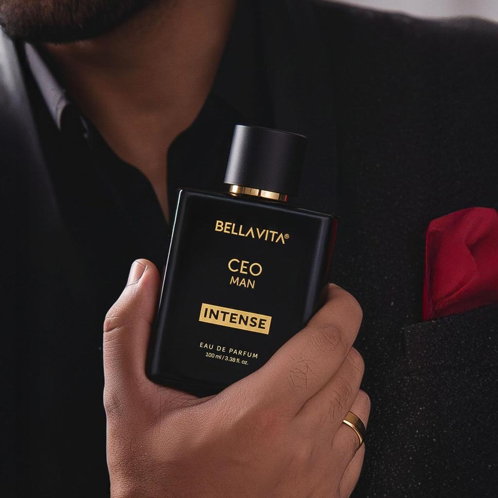 Bella Vita Luxury CEO Men Intense Long Lasting Perfume for Man|Bergamot, Lavender & Orchid | Citrus, Woody and Musky Premium Fragrance Scent