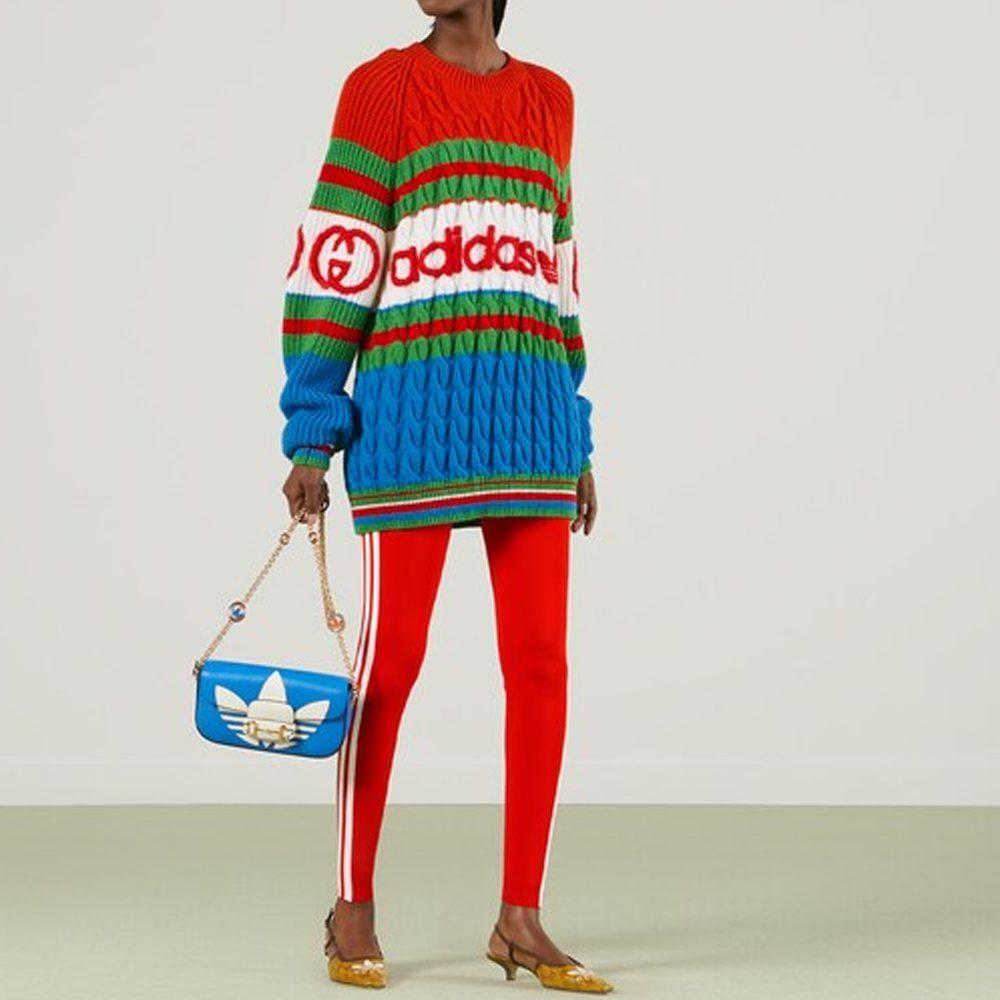 Gucci X Adidas Wool Sweater Blue/Orange 717722-XKCQ3-4775
