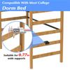 Durable Plastic Bed Ladder Foot Support-Step Pad With Anti-Slip,Surface(2 Pack) Fits Most College Dorm Models