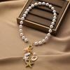 Unique Irregular Seashells Necklace Natural Shell Jewelry Portable Alloy Chain Ornament for Casual or Formal Occasions