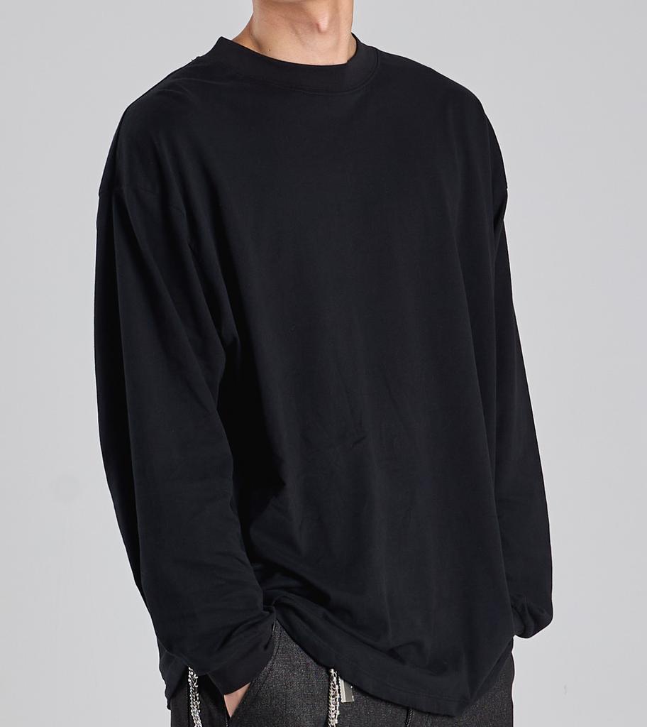 Beoteunseoul Supima 100 Long Sleeve T-Shirt (Black)