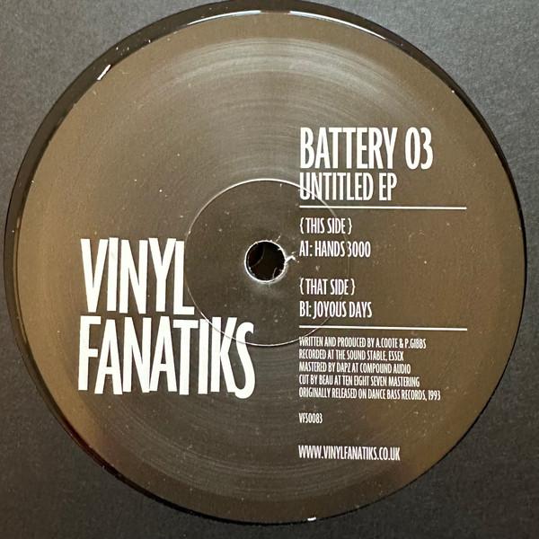 

12inch Record BATTERY 03 Untitled EP VFS083 VINYL FANATIKS 2025 UK Reggae Ska Dub