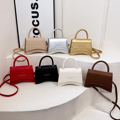 Solid Color Temperament Bag Trendy Fashion Shoulder Bag Simple Casual Messenger Bag Solid Color Small Square Bag Simple Women's Bag