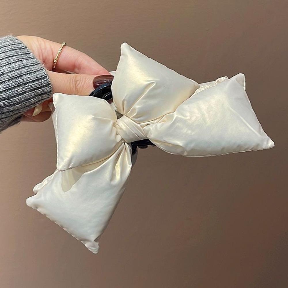 

Large Hair Banana Clips 3D Shark Clips Cute Bowknot Claw Clip Hair Accessories білий