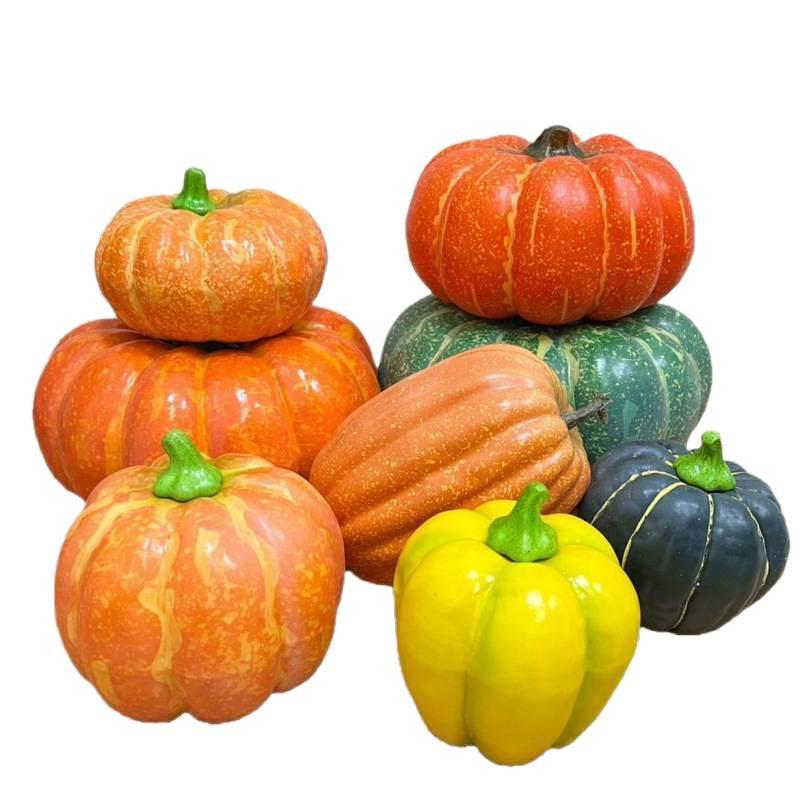 Pumpkin Harvest Festival Props: Farmhouse Halloween Decoration for Mall Displays and Room Ornaments