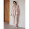 Lunaluz Women Pajama Set Bearmellow Long Sleeve Round Neck 2c 