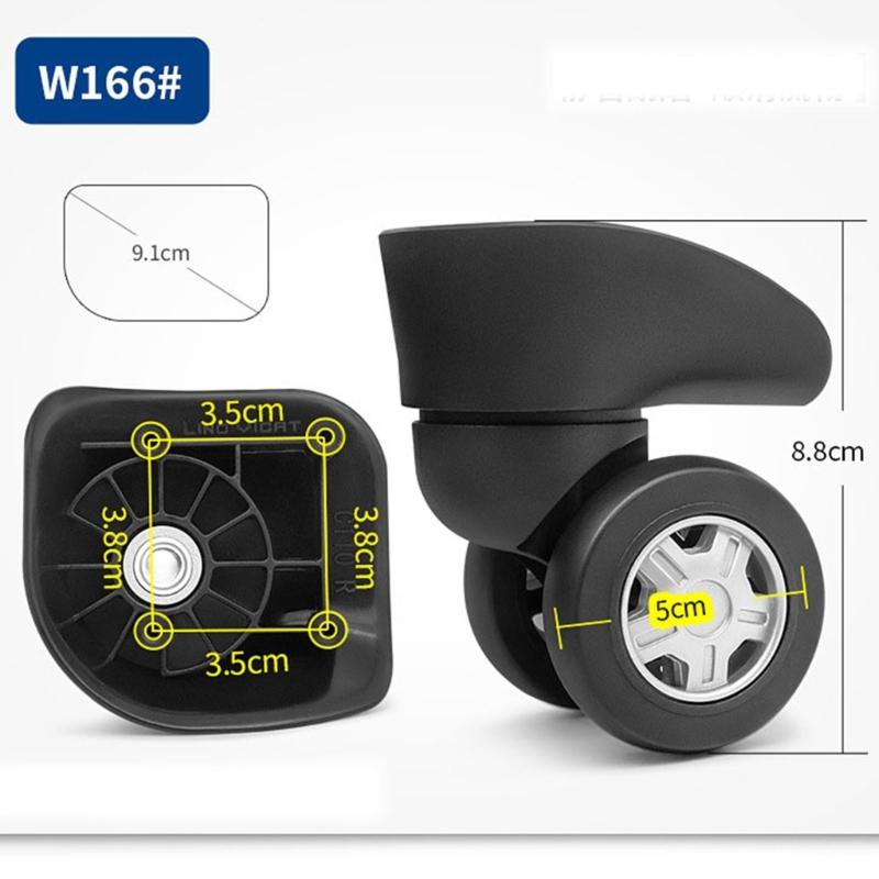 Upgrade Your Suitcase with Swivel Caster Replacement Wheels Smooth Rolling Bag Parts Accessories