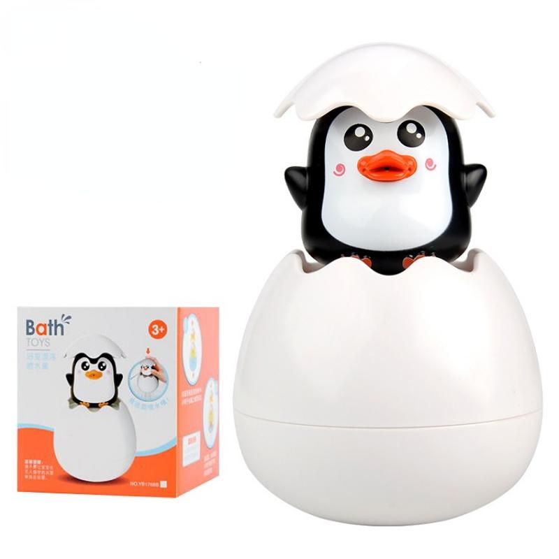 Cute Dinosaur Duck Penguin Egg Water Spray Sprinkler Baby Bathing Toy Kids Bathroom Sprinkling Shower Swimming Water Toys Gift