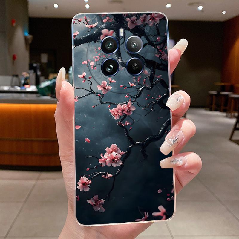 

Case For Realme 12 Pro Plus 5G Pretty Flowers Butterfly Clear Soft Silicone TPU Cover For Realme12ProPlus 12 Pro Plus 5G Fundas Realme 12 Pro