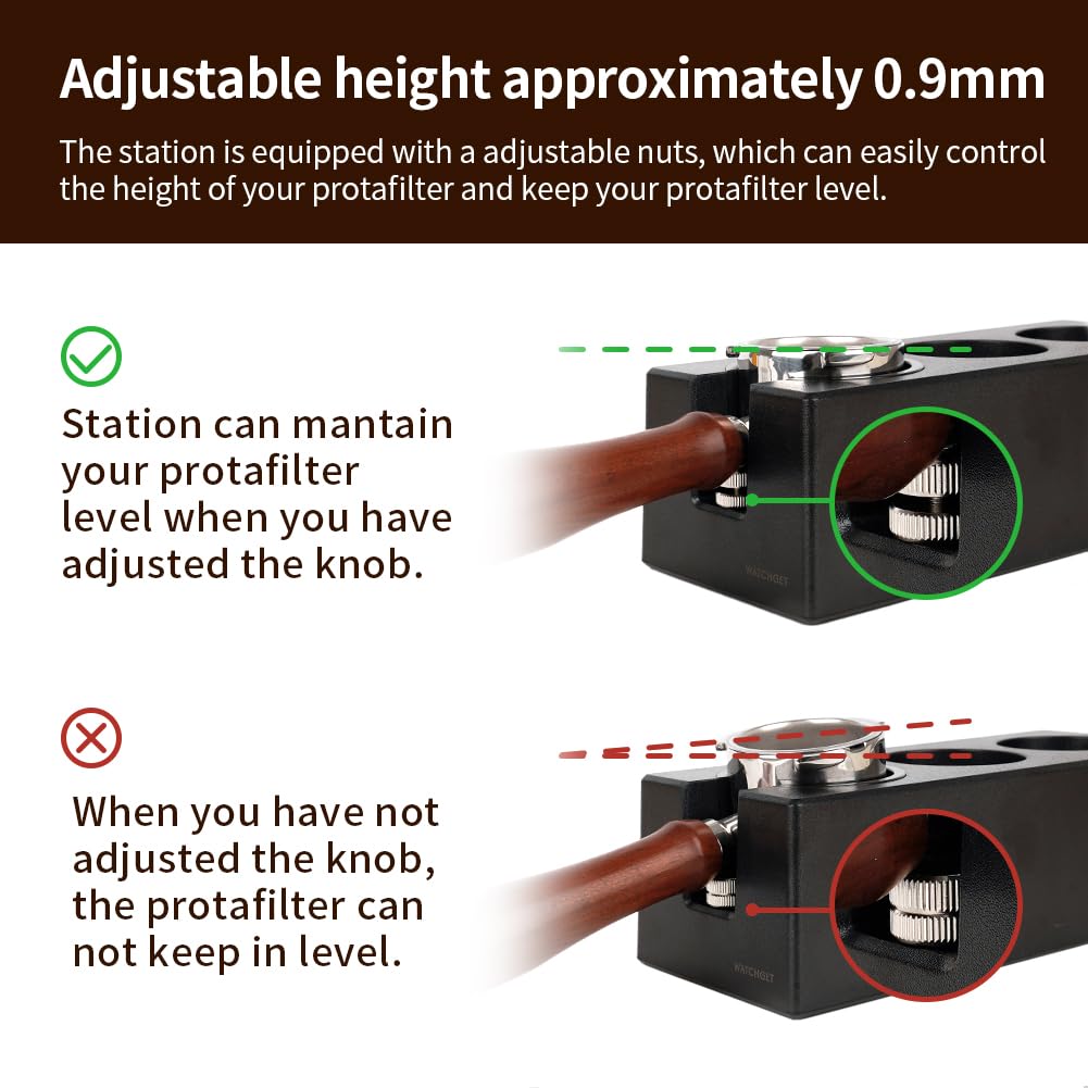 Watchget Tamper Stand, Tamping Stand, Espresso Tamper Mat, Coffee Tamper Mat, Espresso Tamping Station, Portafilter Holder, Tamping Station Base,