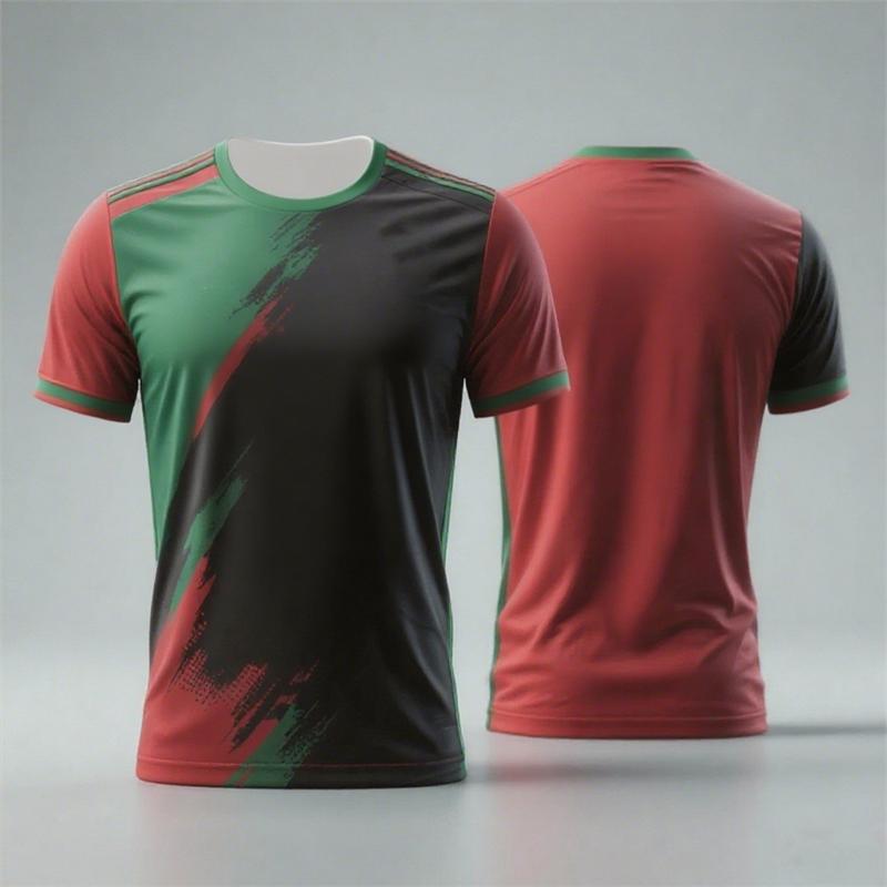 Simple Fashion Contrast Color Sports T Shirt Summer Casual Gym Fitness 3D Printed T-shirts Loose Breathable Running Tees Tops