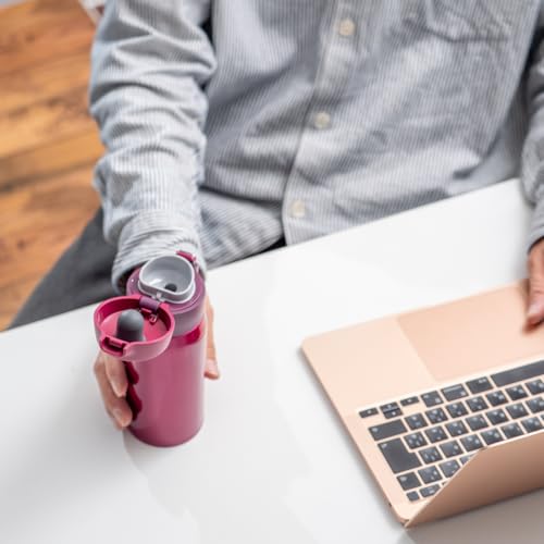 Atlas AREW-800NV 800ml Water Bottle, Insulated, Cold, and Hot, Ultra-Lightweight, with a Disassembly Cap, One-Touch Design, Japan's Lightest, Compatib