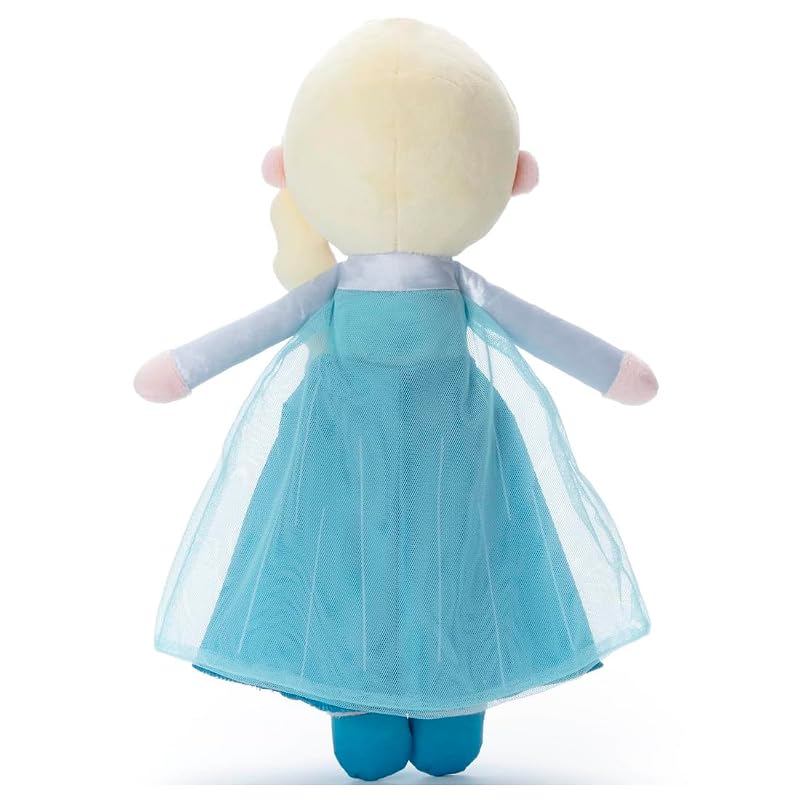 Disney character washable Hugtto Friends Elsa plush toy, approximately 34cm tall.