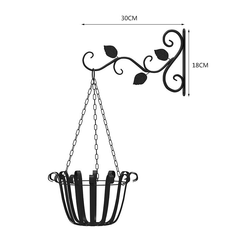 Hanging Plants Bracket Wall Planter Hooks Flower Pot Iron Lanterns Hanger