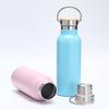 Bouteille d'eau isotherme en acier inoxydable 500 ml 750 ml Gourde de sport et de voyage avec bouchon en bambou Portable Hydratation extérieure
