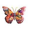 Decorazione Murale a Farfalla in Metallo Resistente alle Intemperie Uso Esterno Ferro Durevole Lavorazione Piatta 2D Colori Vivaci Stampati UV Facile da Montare Giardino Patio