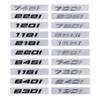 Mqcyf7 Chrome Glossy Black For Lettering 1 2 3 4 5 6 7 Car Body Rear Trunk Emblem Badge Sticker Emblem Logo Accessories
