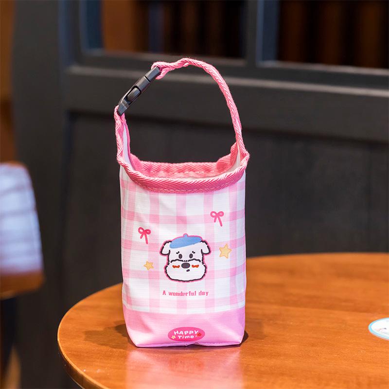 Funda Térmica para Taza de Té con Leche de Dibujos Animados 2026 - Portátil y de Mano para Oficina y Estudiantes
