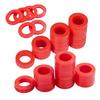Silicone Hose Gaskets Red Washer Set Faucet Repair Parts O-Rings for 3/4 Inch Garden Hose And Outdoor Water Faucet Easy Leak Repair