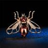 Creative Crystal Stone Rhinestone Pin Brooch Stylish Fashionable Wild Cute Style Bee Animal Suit Silk Scarf Pin Button CorsageFashion Jewelry