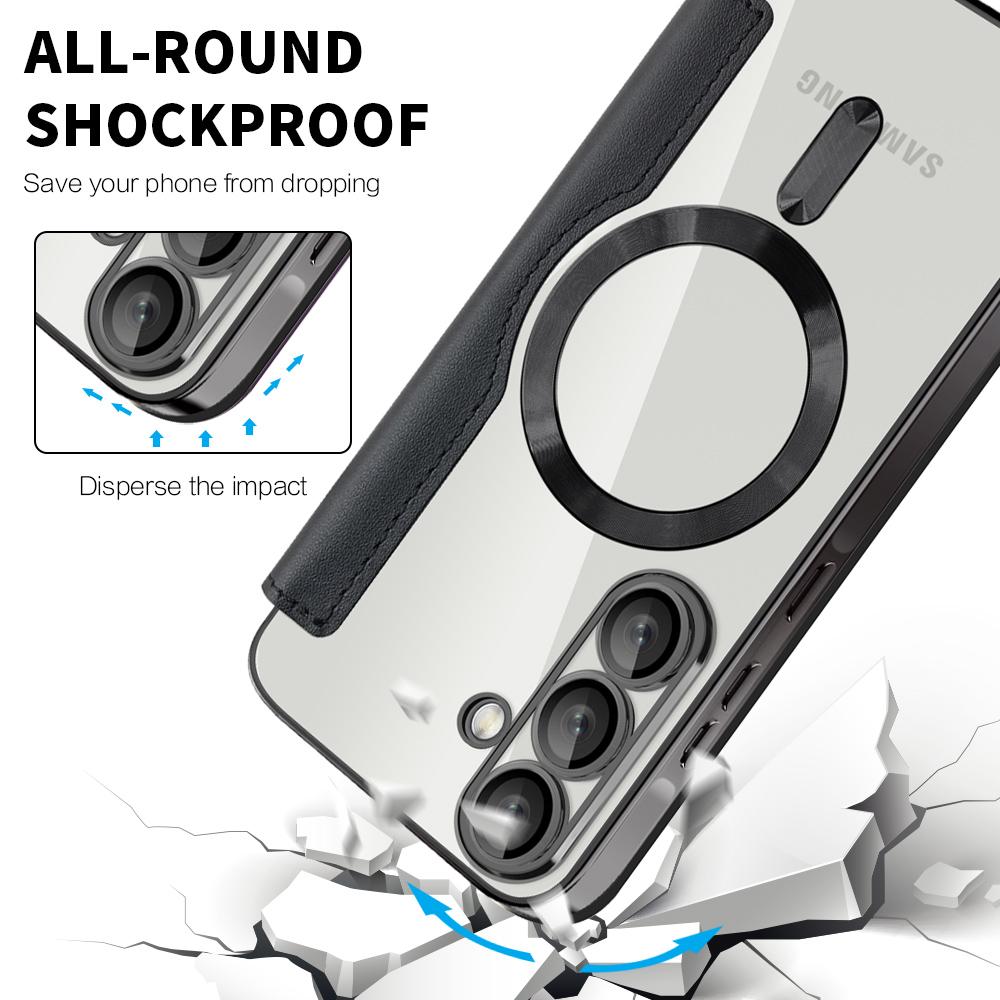 Dla Samsung Galaxy A56 5G Magnetyczne Etui Romb PU Skóra Pokrowiec na Telefon