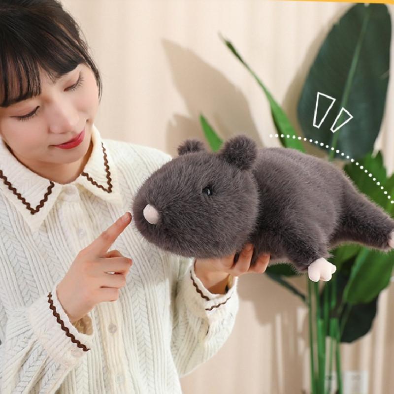 Adorable Cartoon Plush Mouse Doll Soft Pillow Cushion For Kids Birthday Gift