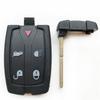 Replacement Key Blank Compatible-For Rover-Freelander 2 5 Buttons Remote Smart-Fob Case Shell Uncut-Blade Auto Car Parts