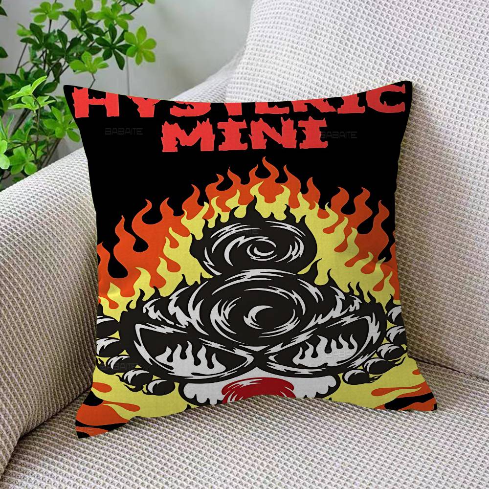 

Japan Fashion Hysteric Mini Decorative Room Aesthetics Pillow Case Home Decor Bedroom Sofa Bed Couch Pillow Cover 45x45 12x12Inch