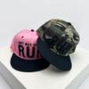 And Women Embroidered Run Letter Prints Baseball Caps Color Contrast Sun Protection Hip Hop All-Match Trucker Caps Flat Brim Fashion Personalized