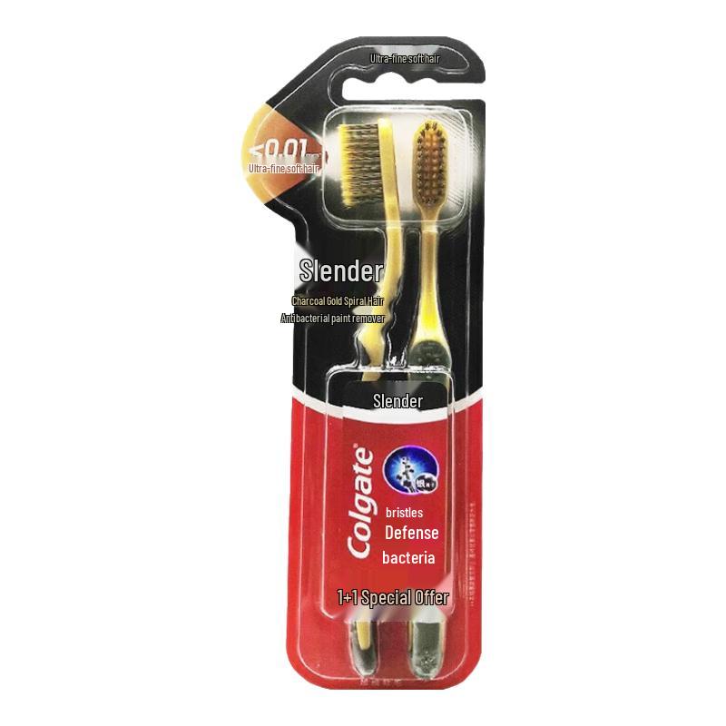 

Colgate Slim Soft Charcoal Gold Toothbrush 4-Pack
