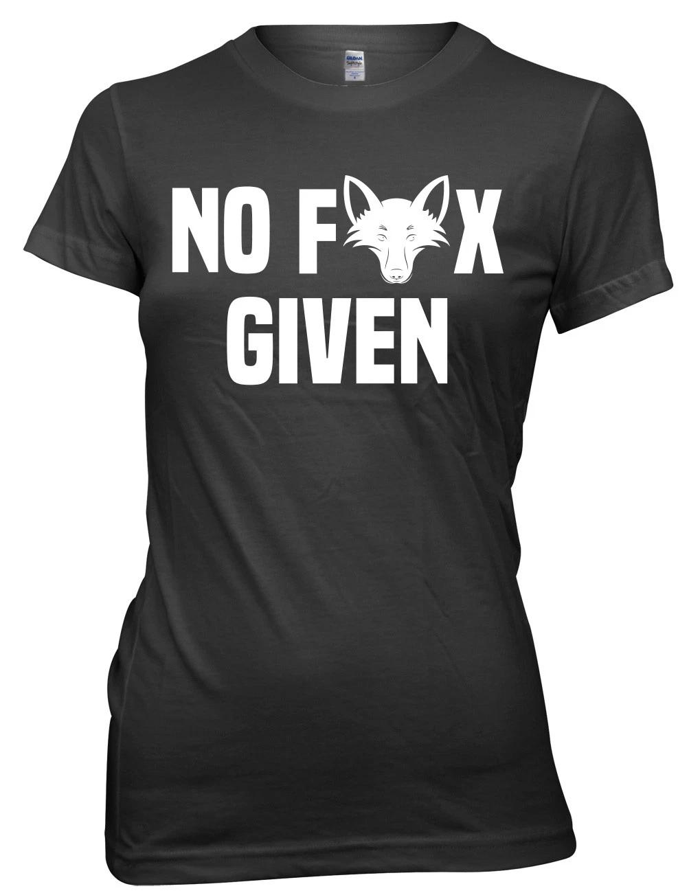 No Fox Given Women Ladies Funny T-shirt L