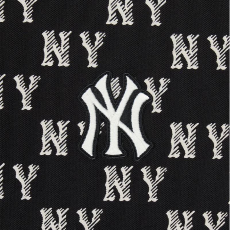 New MLB MONOGRAM SS24 Short Sleeved Dress Women's Black 3FOPM0143-50BKS