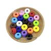 Acrylic Large Hole Abacus Beads for Stringing: Handmade Loose Beads for Jewelry, Apparel, Shoes, and Hair Accessories.