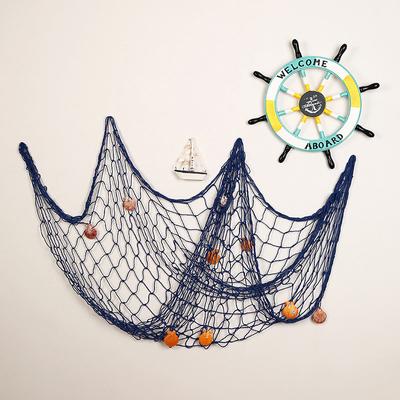 Fishing Net Wall Hangings Ornament Studio Prop Room Home Decoration Mediter Sea Stickers Marine Over The Garden Crafts Nautical