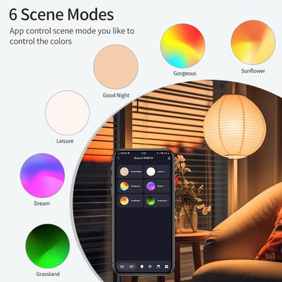 Tuya Bluetooth Inteligentna żarówka LED E27 9W 110V 220V Lampa LED Sterowanie aplikacją Ściemnialna do oświetlenia sypialni i salonu