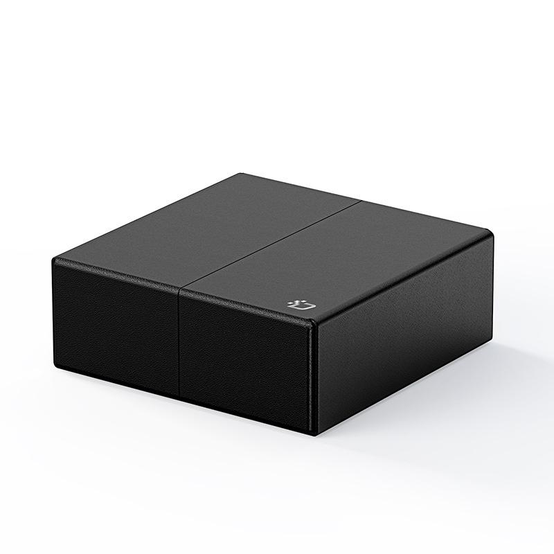 Pu Leather Computer Protective Case With Cover And Storage Pocket Mini Pc Holder Stand Bracket For Mac Mini M4 2024