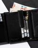 Men's Leather Wallet N104-RVT BLACK