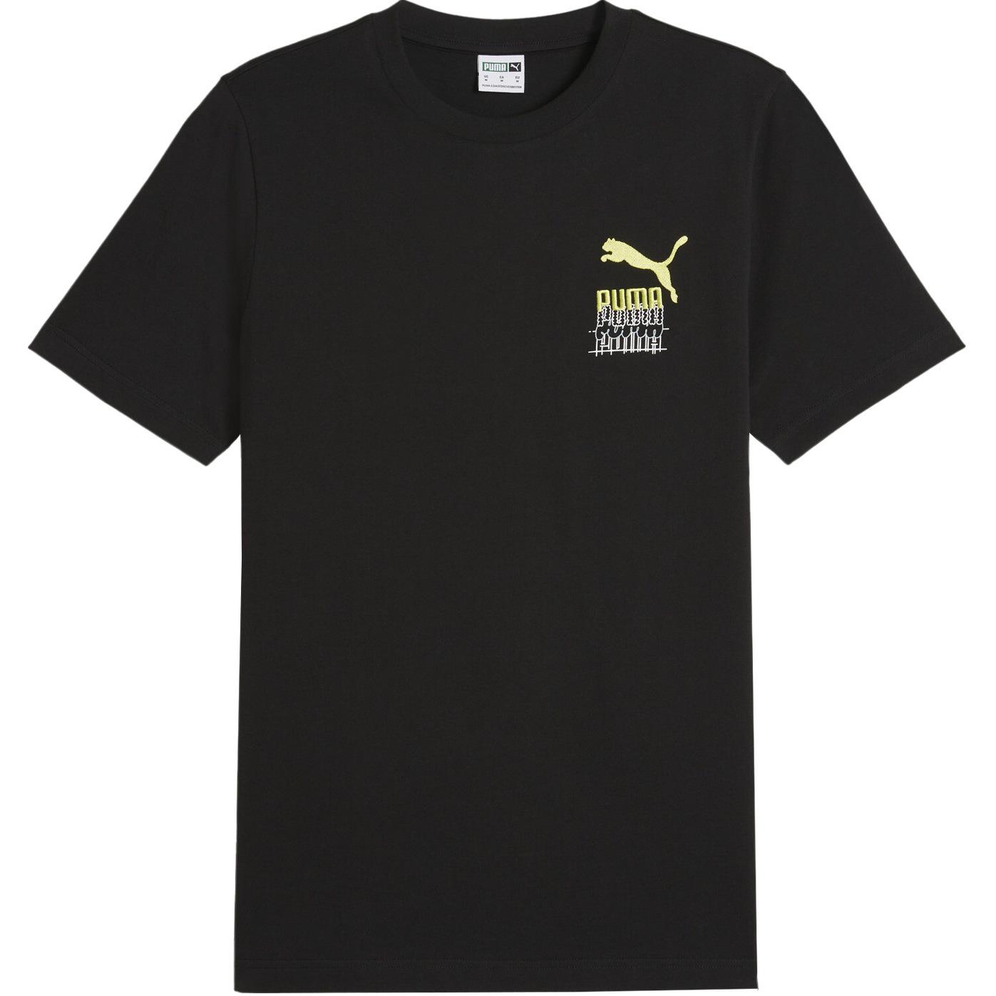 

New PUMA CLASSICS T Shirts Men s Black 627115-01 L