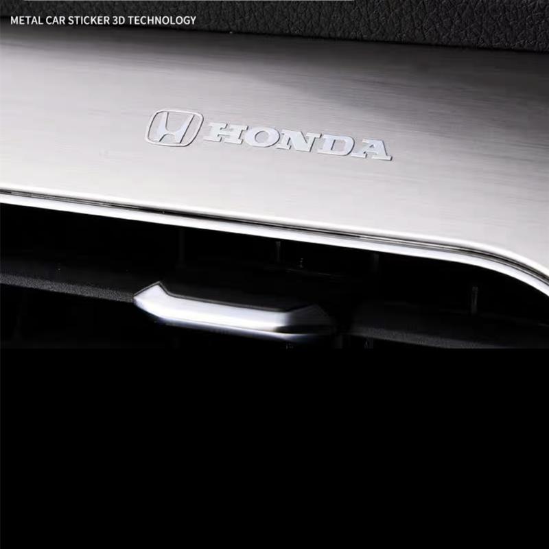4 PCS Auto Decor Decals For Honda Civic Accord CRV Hrv Jazz City Odyssey Metal emblem Car Window Wiper Stickers auto accessories XE2