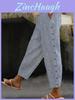 Casual Pants For Women With Button Detailing And Elastane For Summer Comfort