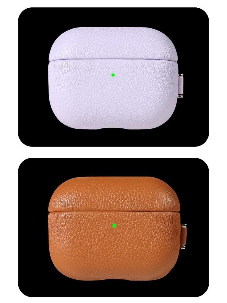 Lychee Pattern Leather Case for AirPods 4 - 4th Gen Protective Cover
