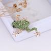 Luxury Full Rhinestone Frog Brooches For Women Unisex Party Wedding Gifts Animal Brooch Pins Jewelry
