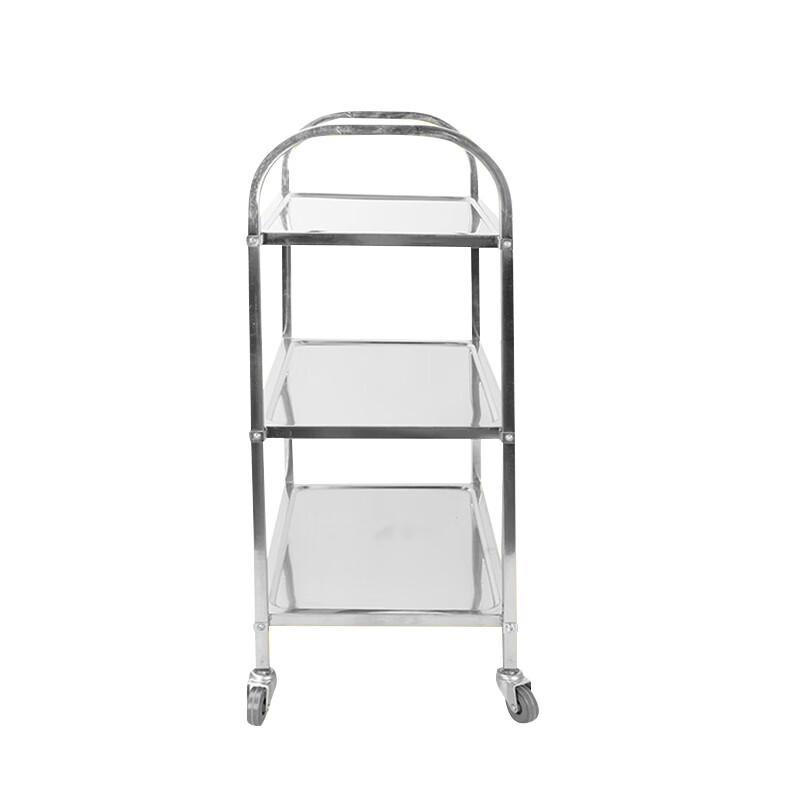 Stainless Steel 3-Tier Serving & Utility Cart