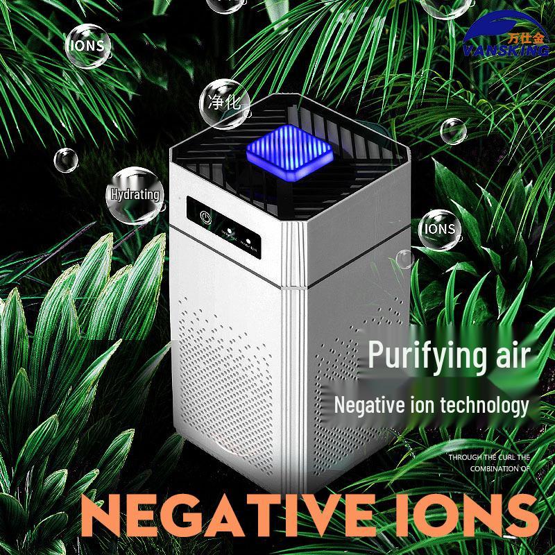Smart Desktop Air Purifier with Negative Ion Technology for Home and Office Odor Removal