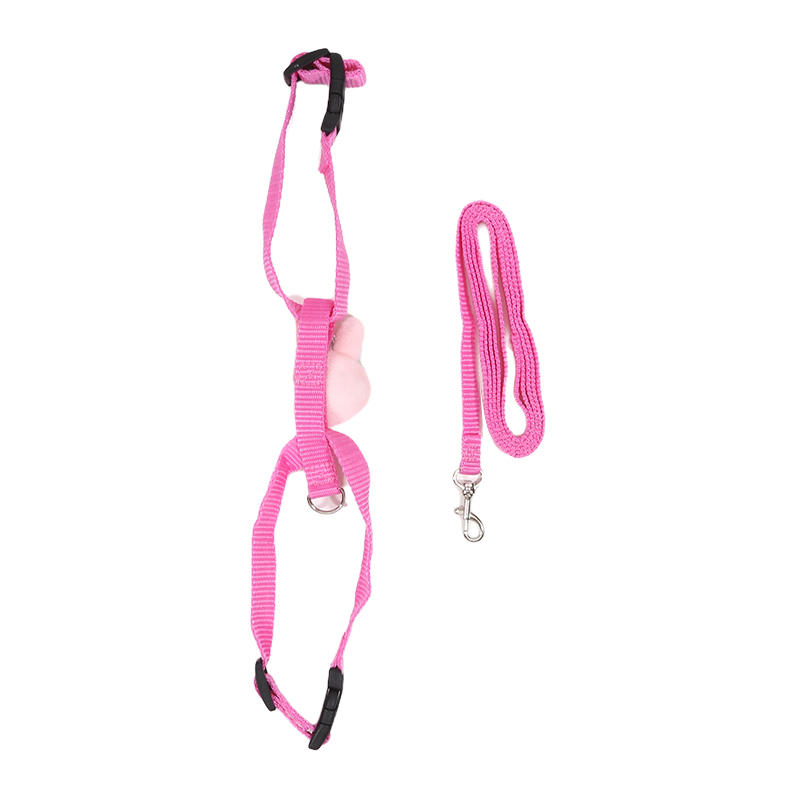 Outdoor Adjustable Rabbit Bunny Harness and Leash Small Pets Soft Vest Lead Leash for Kitten Puppy