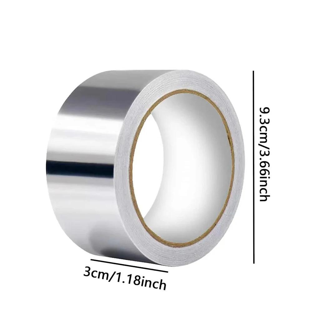 1 шт.-кухонная высокотемпературная алюминиевая фольгированная лента для кухни, для ремонта труб, герметизирующая фольга, теплоизоляционная, герметичная лента серебряный