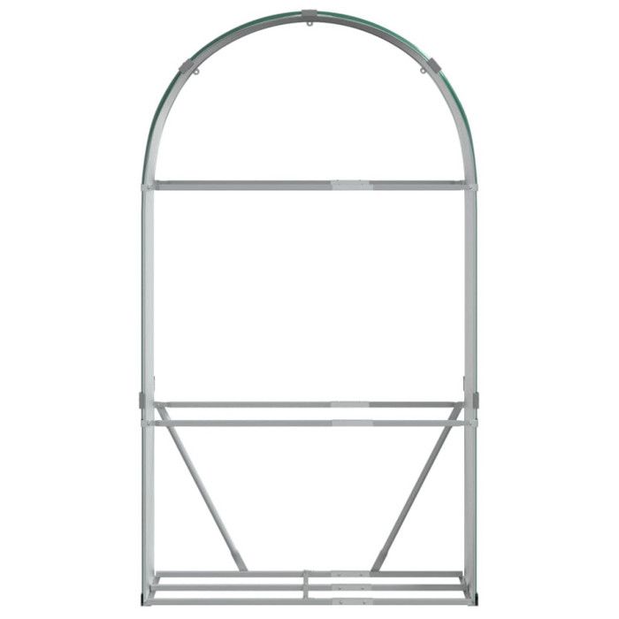 VidaXL Log Holder, Firewood Rack with Storage, Outdoor Firewood Shelf, Green 120x45x210 Cm 364542