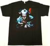 PENNYWISE T-shirt IT Horror Movie Scary Clown Tee Men's 100% Cotton New