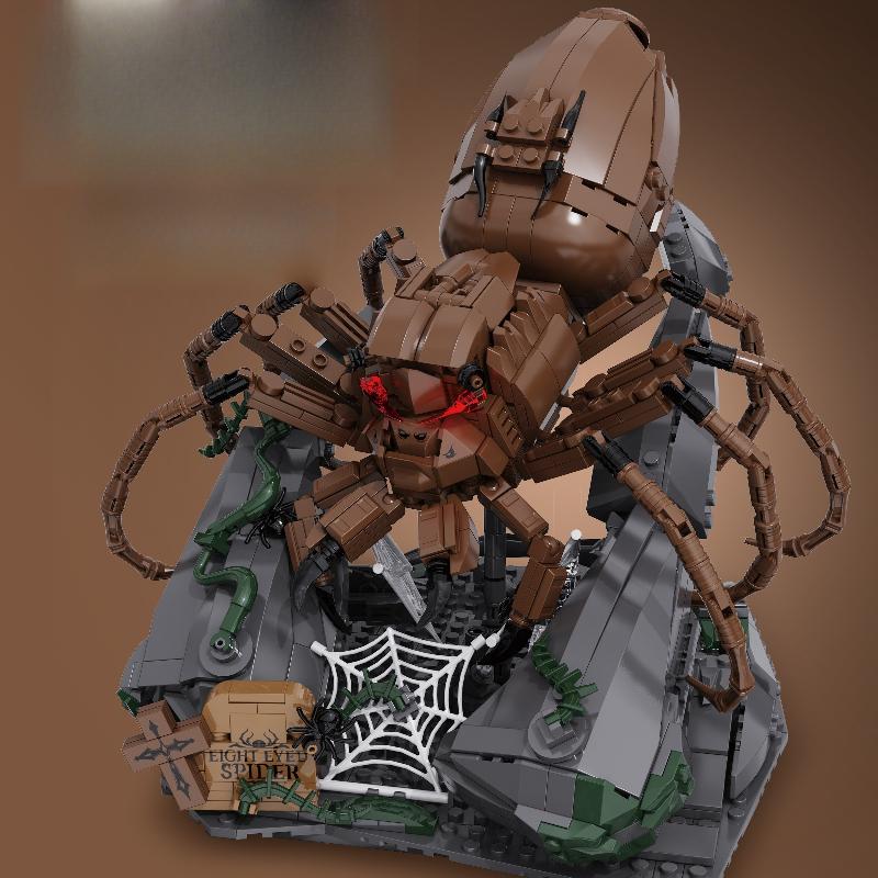 Eight-Eyed Spider Collectible Model, Children S Educational Construction Blocks, Boys  And Girls  Toys, Children S Day Gifts