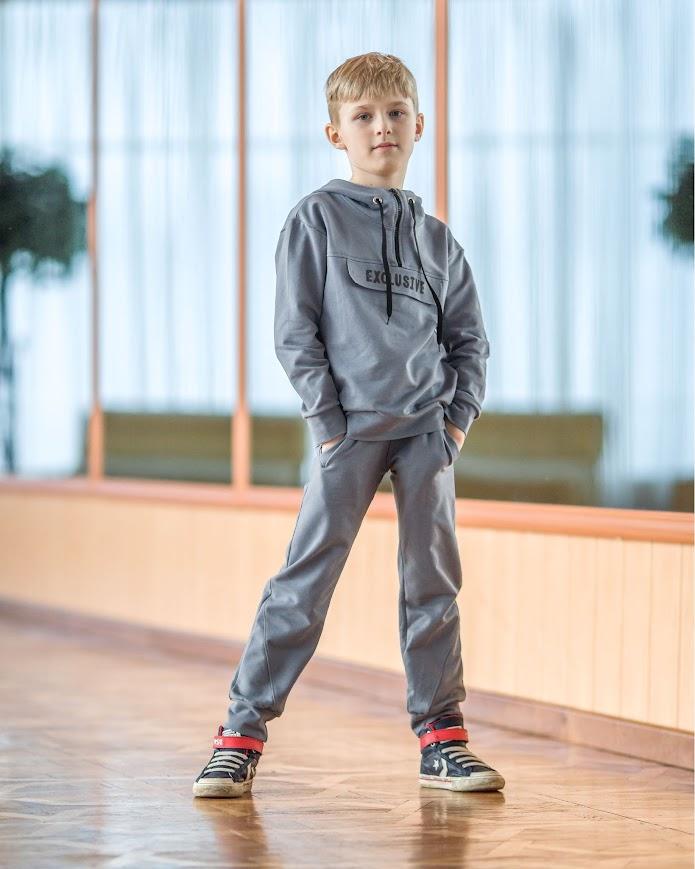 Boys’ Hoodie and Pants Set – Elastic Cuffs, Side Pockets & Adjustable Hood, Any Season, 6326-057-33 HC